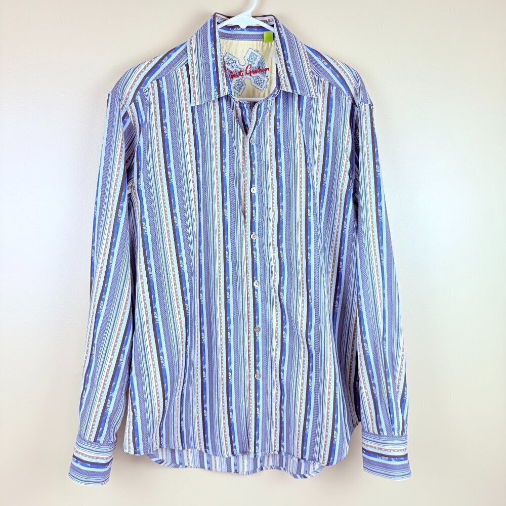 Robert Graham Tailored Fit Long-Sleeve Button-Down Shirt | L